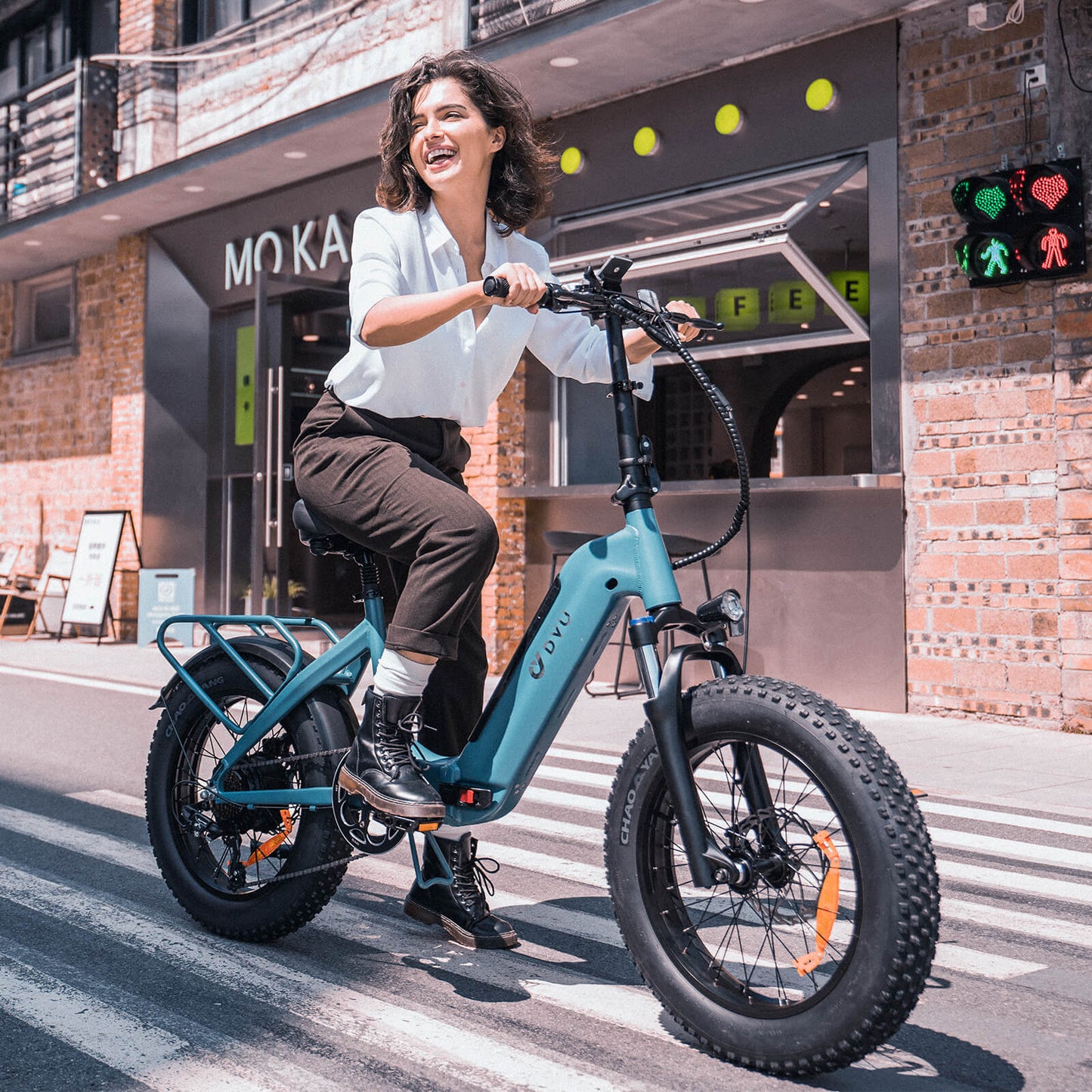 DYU FF500 20 Inch Fat Tyre Electric Bike