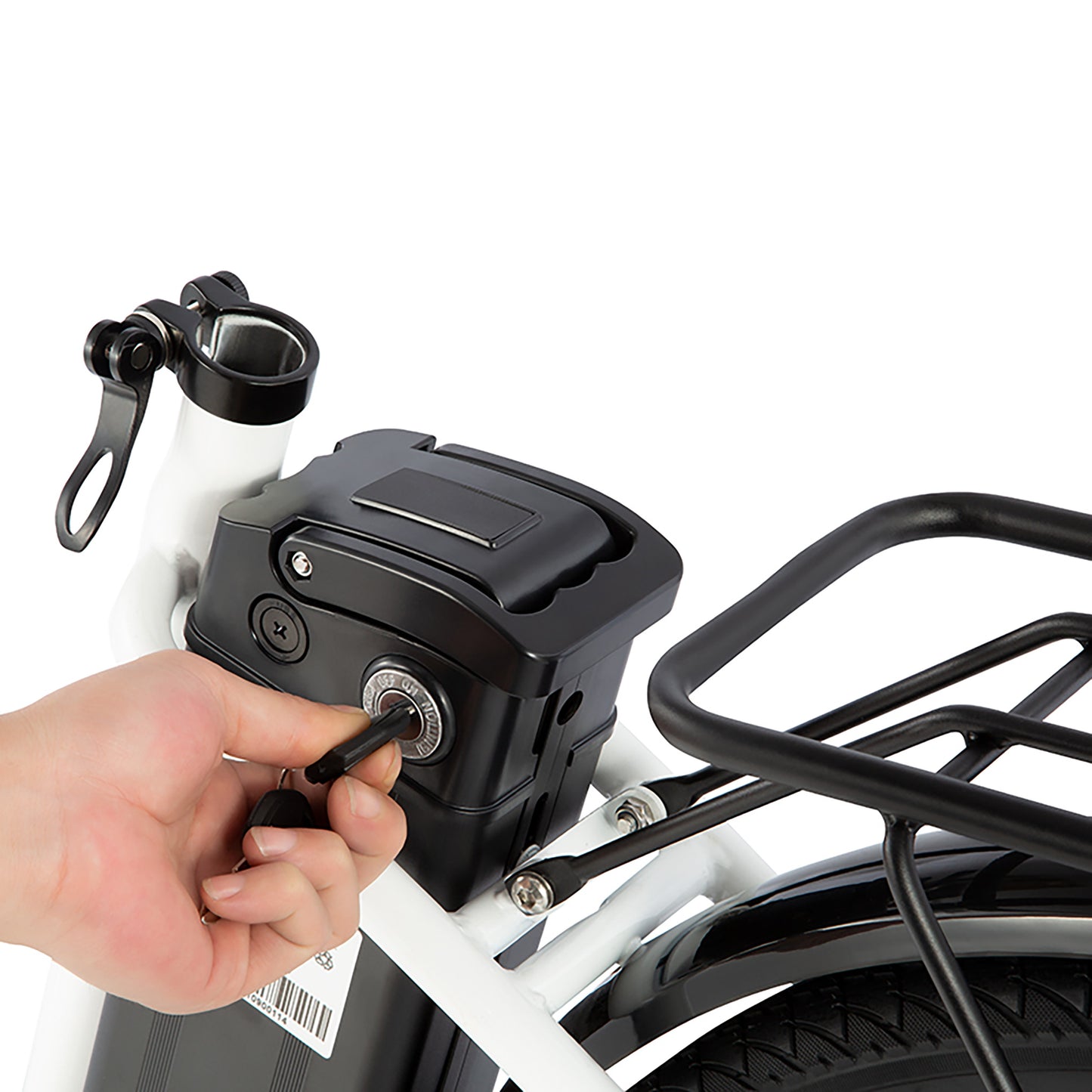 DYU White C6 Electric Bike Battery