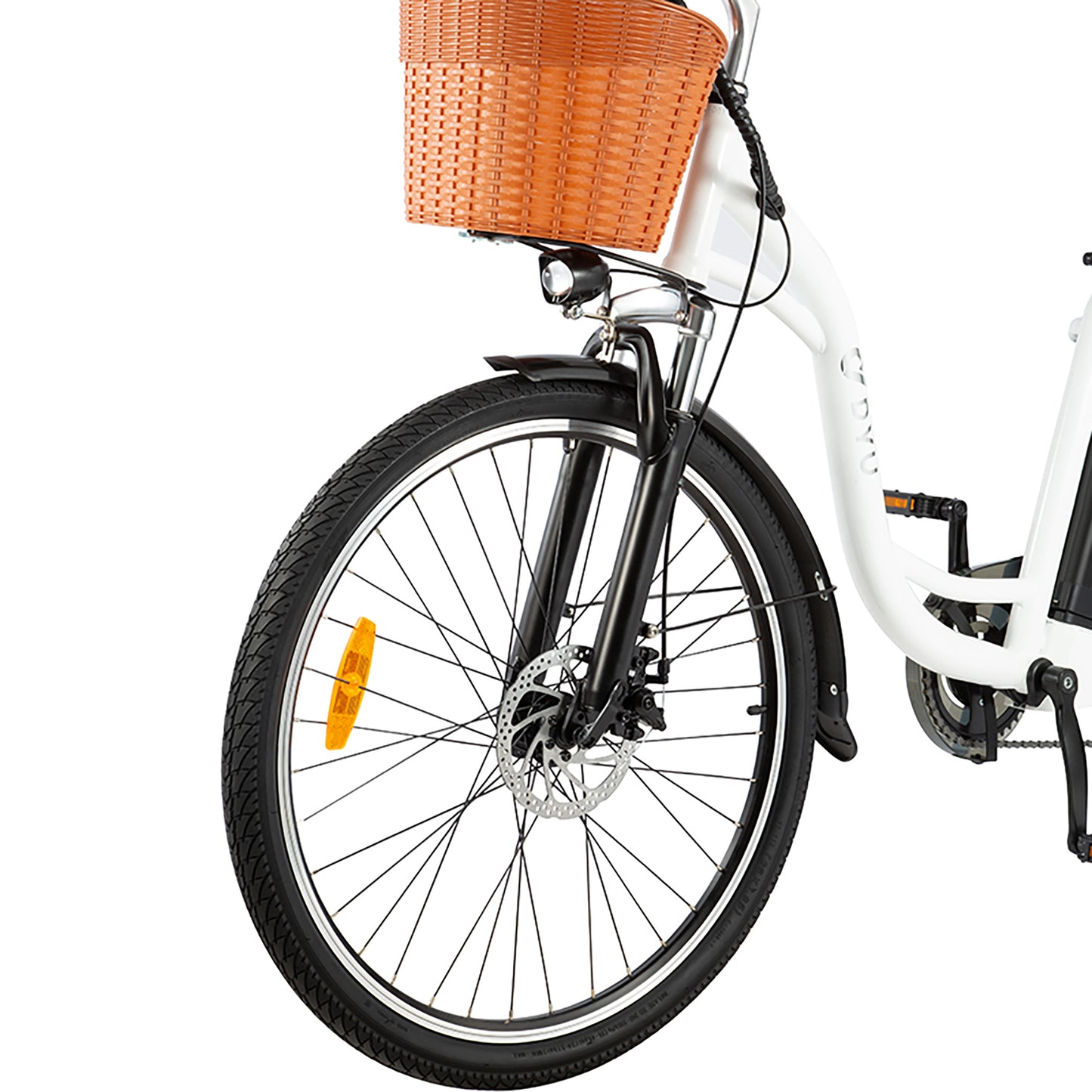 DYU White C6 Electric Bike Wheel
