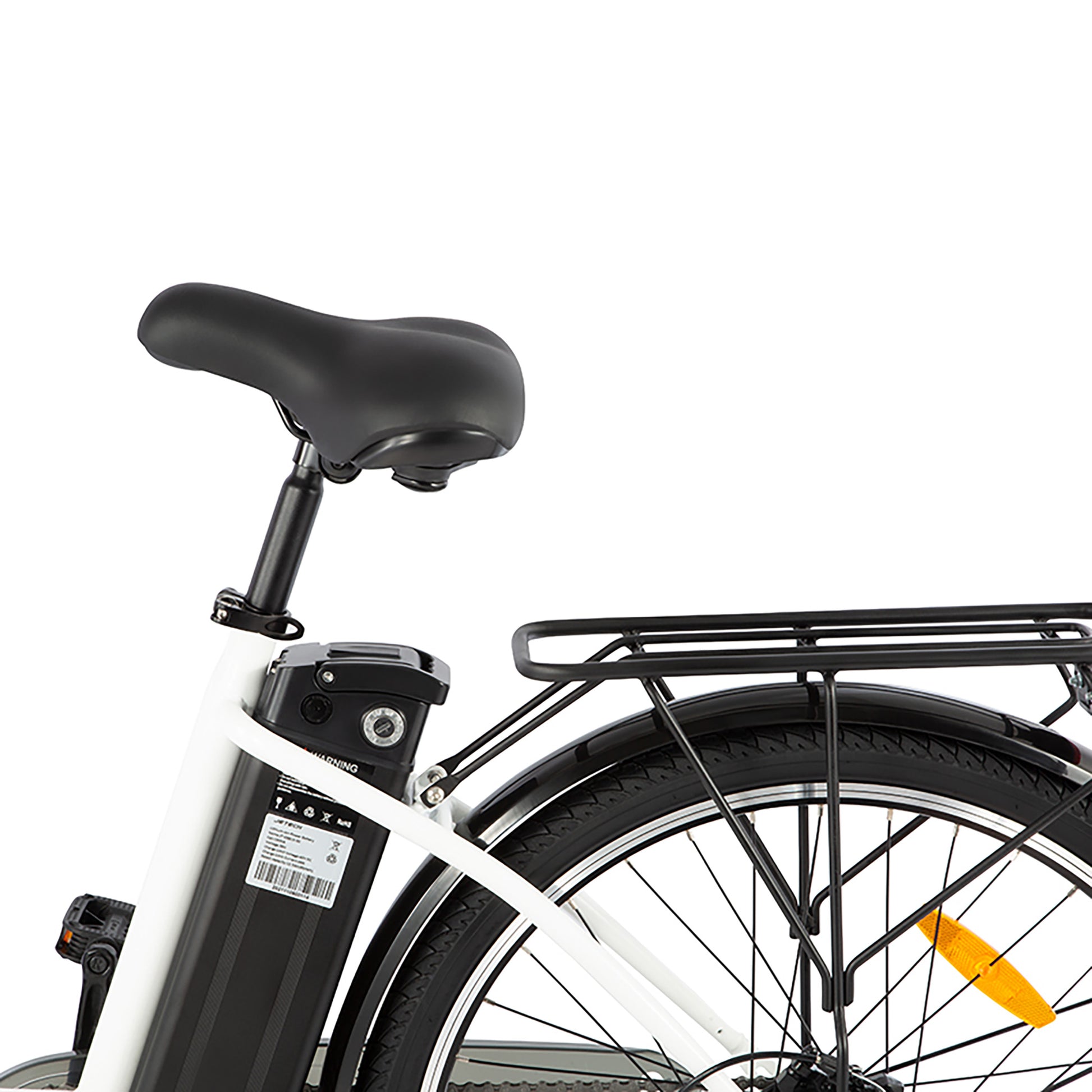 DYU White C6 Electric Bike Seat