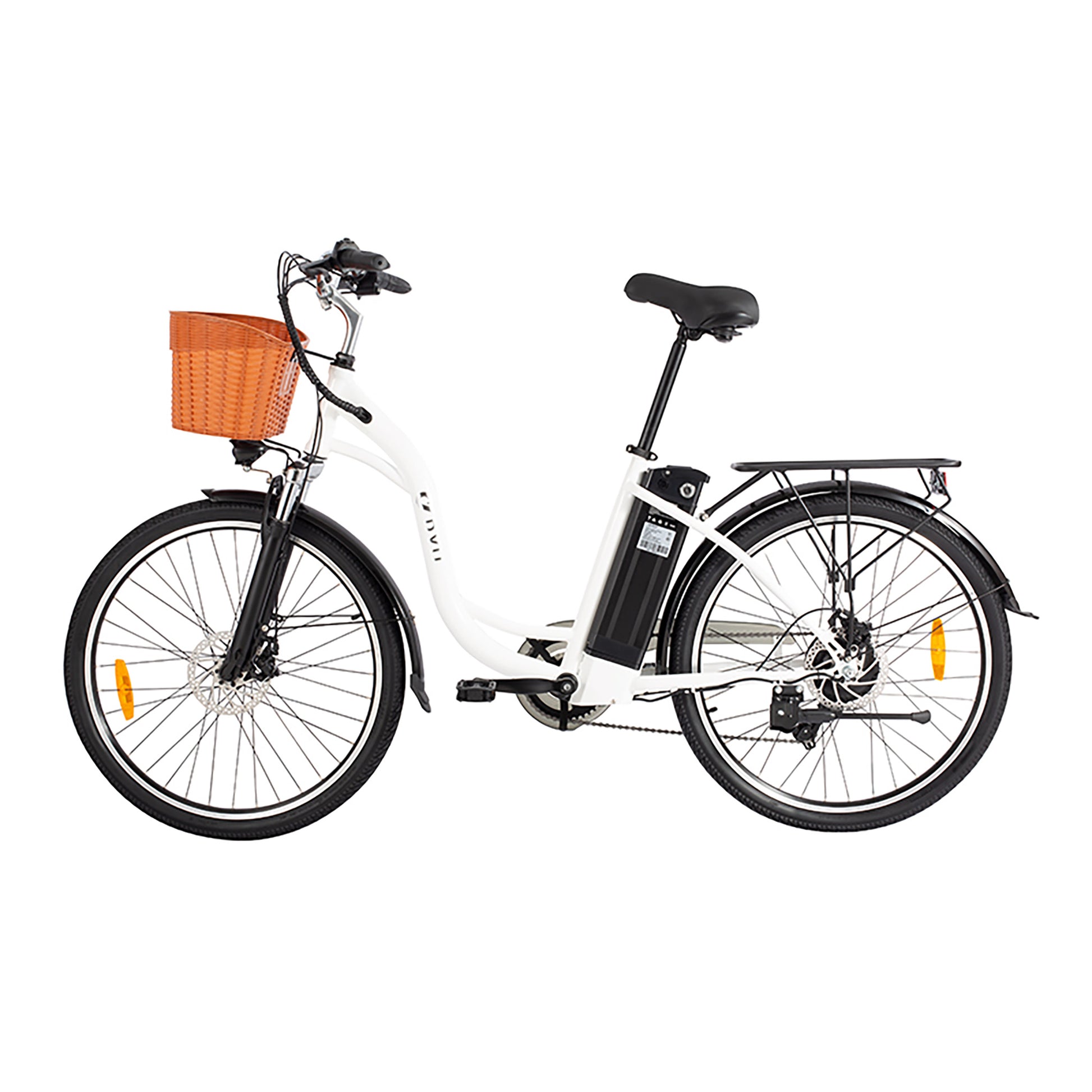 DYU White C6 Electric Bike