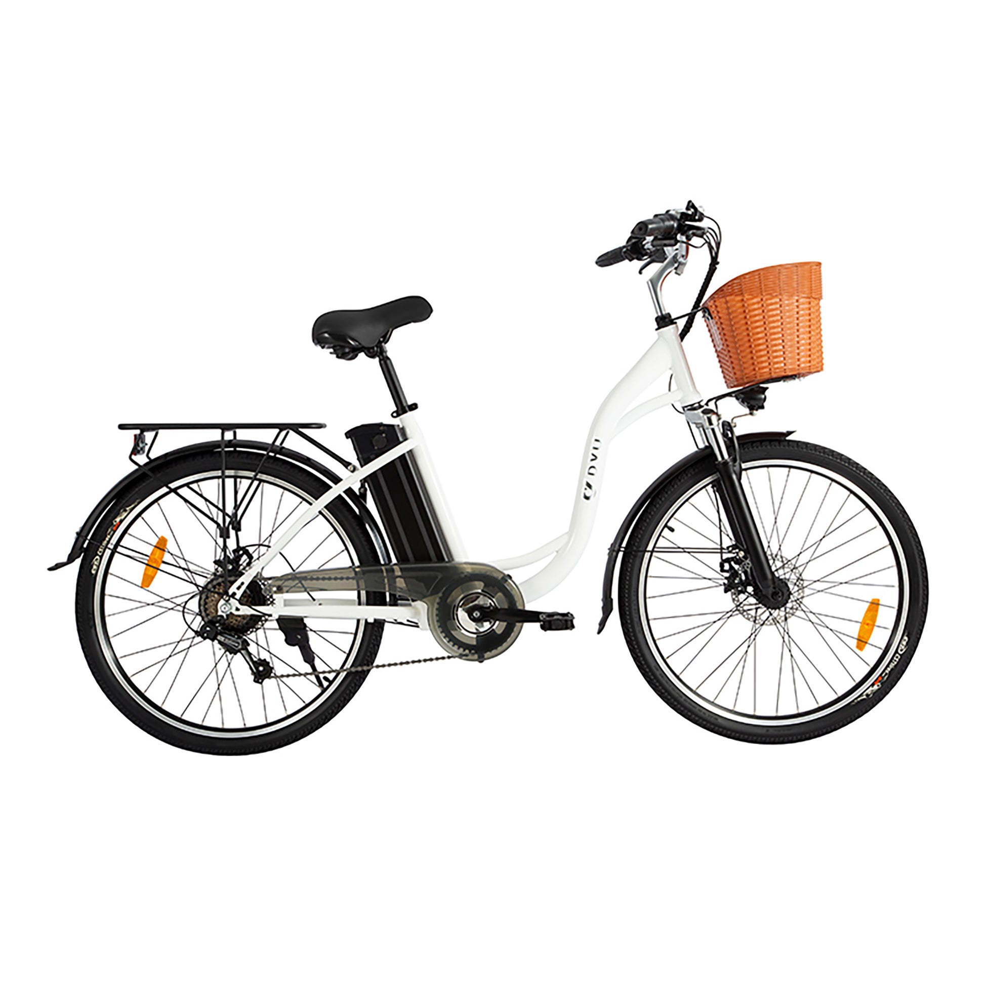 DYU White C6 Electric Bike