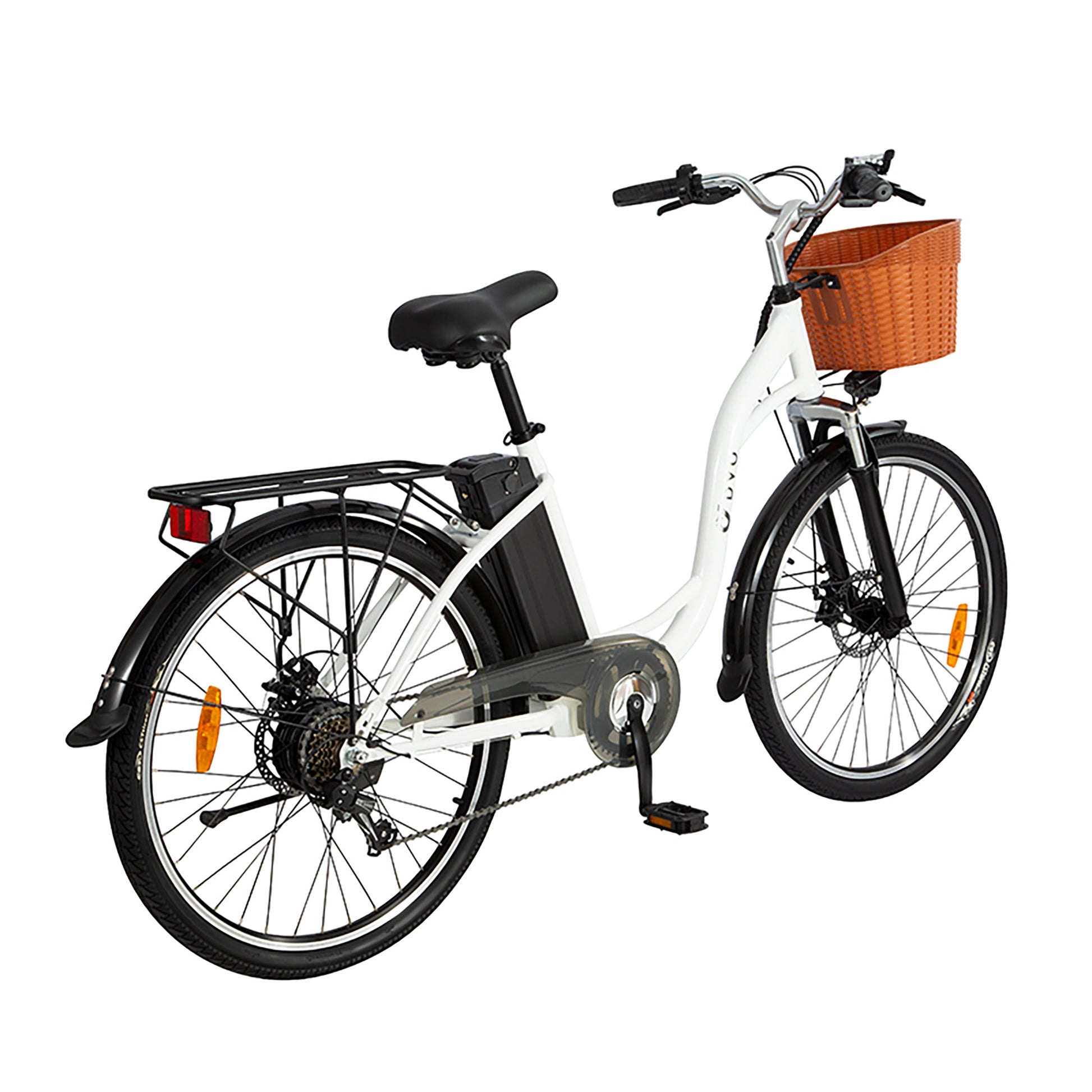 DYU White C6 Electric Bike