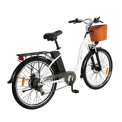 DYU White C6 Electric Bike