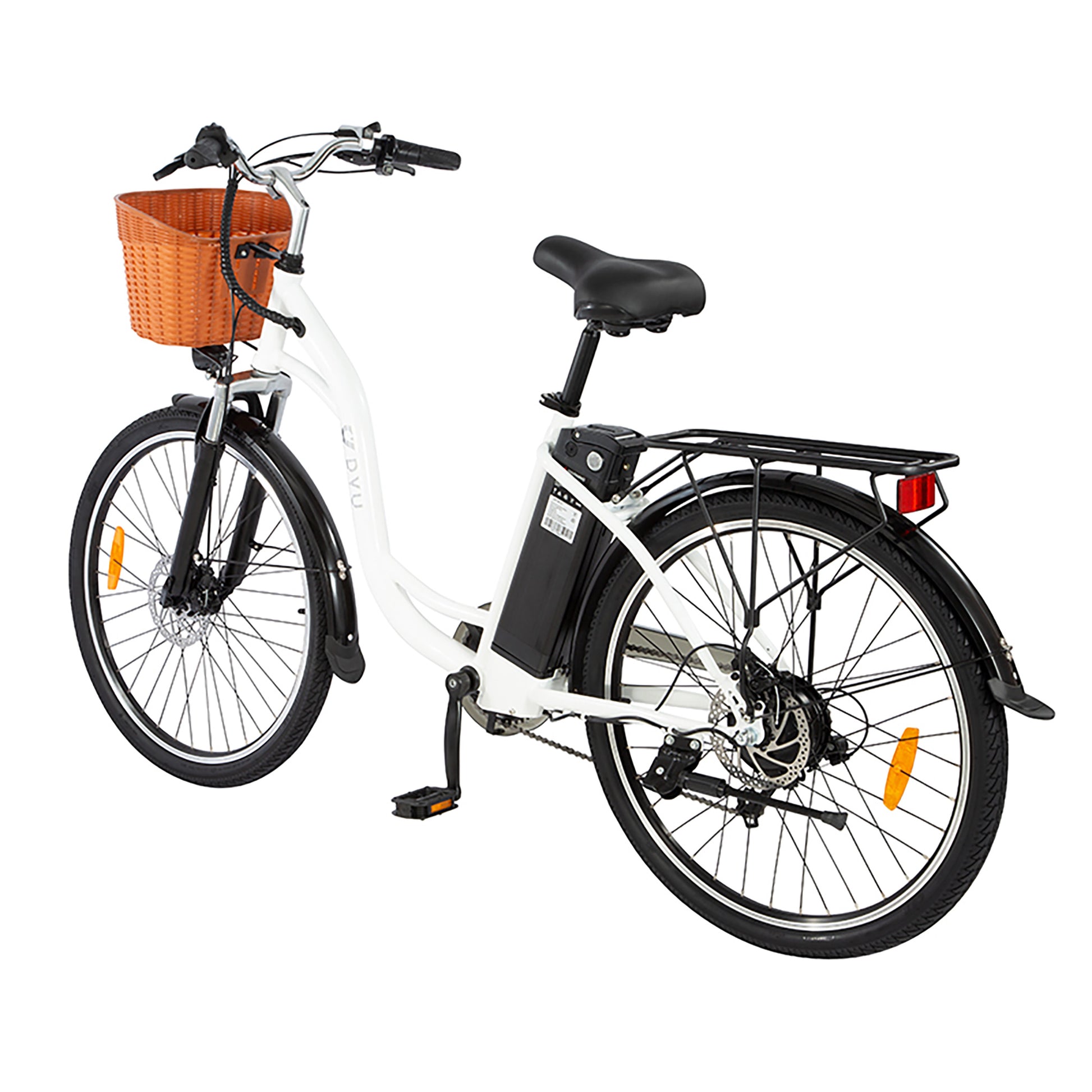 DYU White C6 Electric Bike